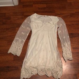 White lace dress